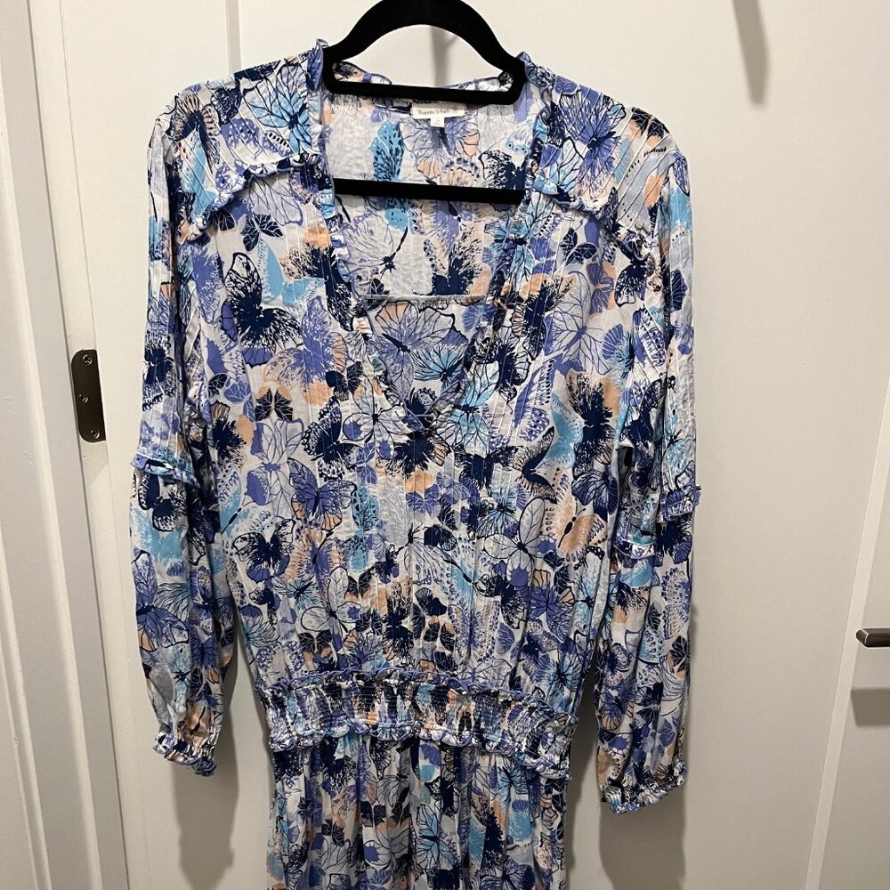 Poupette St. Barth Ilona Butterfly Mini Flowy Dress Size Medium M